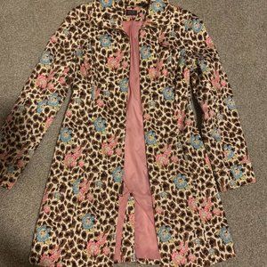 Nicole Womens fancy jacket with leopard print